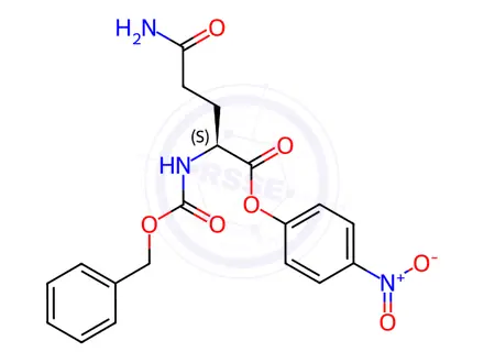 Chemical structure of Z-Gln-Onp