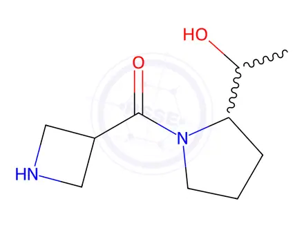 Chemical structure of azetidin-3-yl(2-(1-hydroxyethyl)pyrrolidin-1-yl)methanone