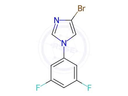 Chemical structure of 4-Bromo-1-(3,5-difluorophenyl)imidazole