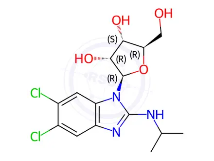 Chemical structure of Maribavir Impurity 4