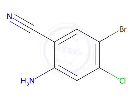 Chemical structure of 2-Amino-5-bromo-4-chlorobenzonitrile