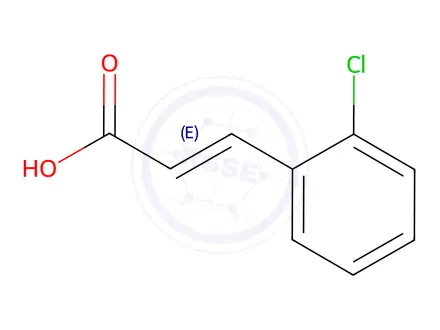 Chemical structure of 2-Chlorocinnamic Acid