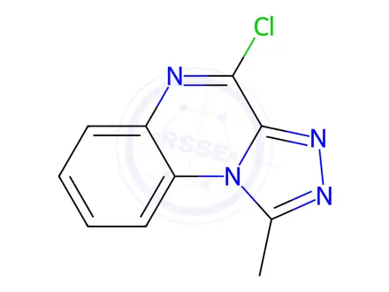 Chemical structure of 4-chloro-1-methyl[1,2,4]triazolo[4,3-a]quinoxaline