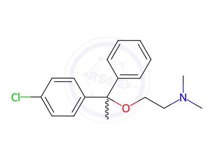 Chemical structure of CHLORPHENOXAMINE