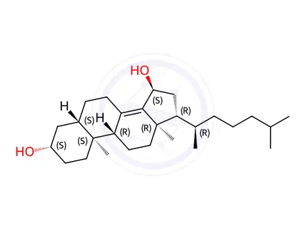 Chemical structure of 15α-hydroxycholestene