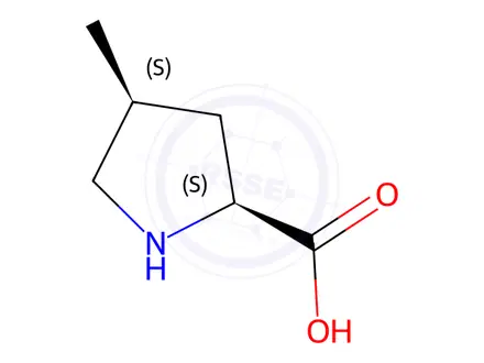 Chemical structure of (4S)-4-Methyl-L-proline hydrochloride