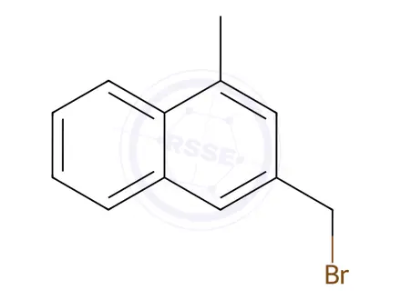 Chemical structure of Naphthalene, 3-(bromomethyl)-1-methyl-