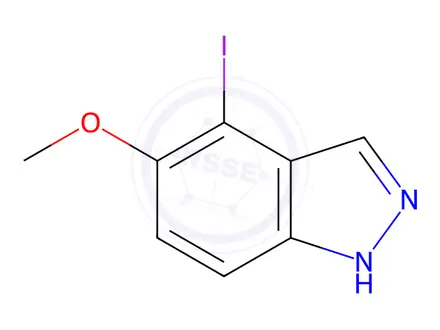 Chemical structure of 4-Iodo-5-methoxy-1H-indazole