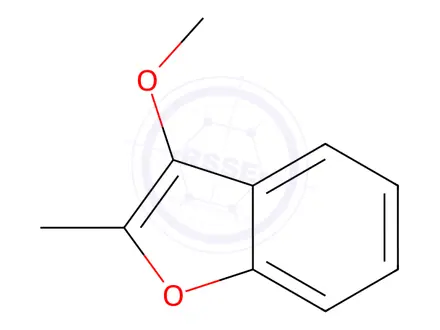 Chemical structure of Benzofuran, 3-methoxy-2-methyl-