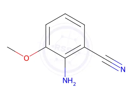 Chemical structure of 2-Amino-3-methoxybenzonitrile