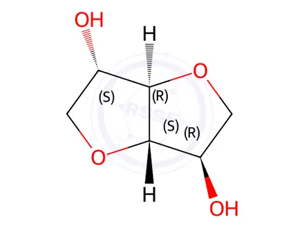 Chemical structure of (3R,3aS,6S,6aR)-Hexahydrofuro[3,2-b]furan-3,6-diol