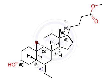 Chemical structure of Obeticholic Acid Impurity 9