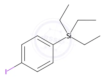 Chemical structure of 1-Iodo-4-(triethylsilyl)benzene