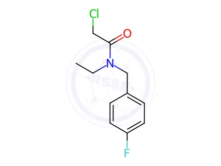 Chemical structure of 2-Chloro-N-ethyl-N-(4-fluorobenzyl)acetamide