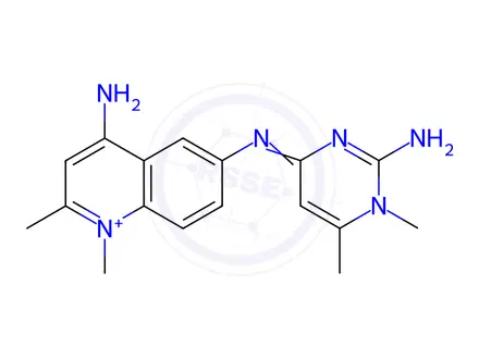 Chemical structure of quinapyramine disulfate