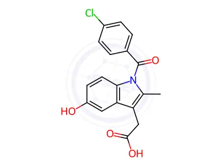 Chemical structure of O-Desmethyl Indomethacin