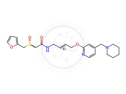Chemical structure of Lafutidine Impurity 2 (trans-Lafutidine)