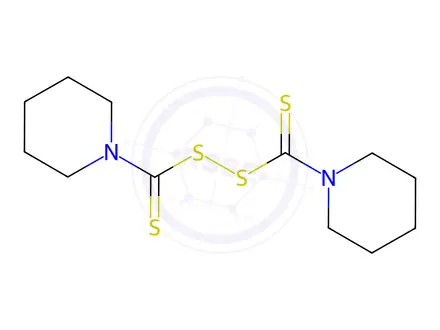 Chemical structure of Dicyclopentamethylenethiuram Disulfide