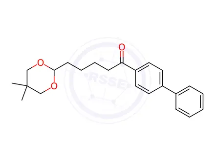 Chemical structure of 1-([1,1'-Biphenyl]-4-yl)-5-(5,5-dimethyl-1,3-dioxan-2-yl)pentan-1-one