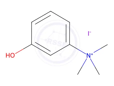 Chemical structure of 3-Hydroxyphenyltrimethylammonium Iodide