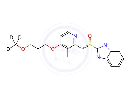 Chemical structure of (R)-Rabeprazole-d3 Sodium Salt