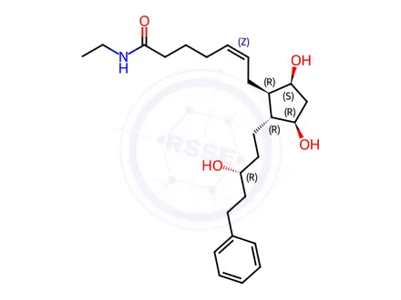 Chemical structure of Bimatoprost Impurity 19