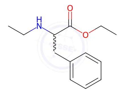 Chemical structure of Ethyl 2-(Ethylamino)-3-phenylpropanoate Hydrochloride