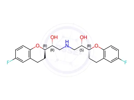Chemical structure of Nebivolol Impurity 12 (Nebivolol EP Impurity D)