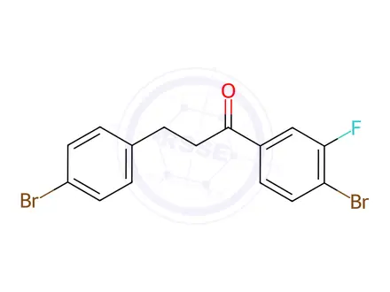 Chemical structure of 4'-Bromo-3-(4-bromophenyl)-3'-fluoropropiophenone