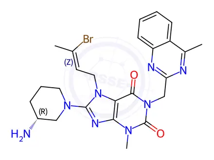 Chemical structure of Linagliptin Impurity R