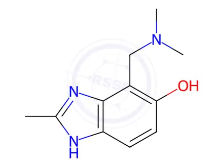Chemical structure of 7-((Dimethylamino)methyl)-2-methyl-1H-benzo[d]imidazol-6-ol