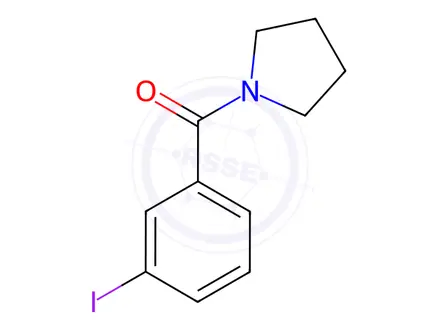 Chemical structure of 1-[(3-Iodophenyl)carbonyl]pyrrolidine