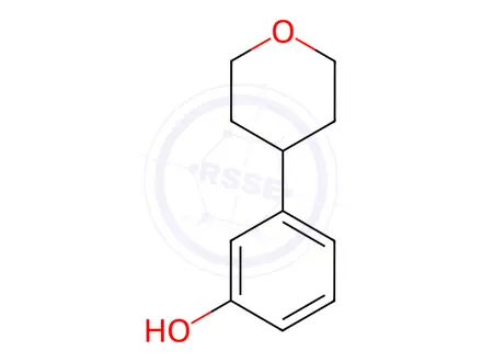 Chemical structure of 3-(oxan-4-yl)phenol