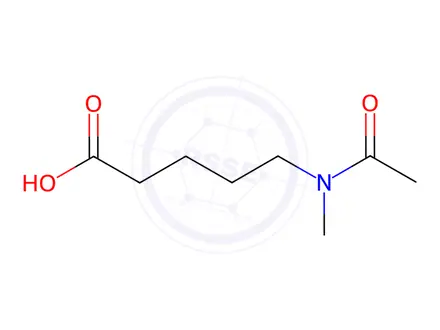 Chemical structure of Pentanoic acid, 5-(acetylmethylamino)-