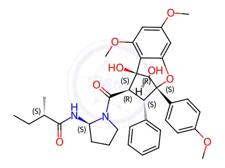 Chemical structure of Aglain C