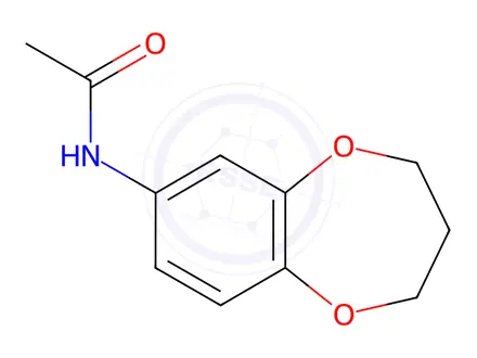 Chemical structure of 7-Acetamido-3,4-dihydro-2H-1,5-benzodioxepine