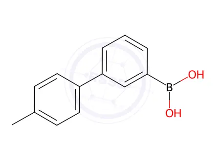 Chemical structure of (4'-Methyl-[1,1'-biphenyl]-3-yl)boronic acid
