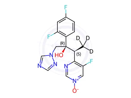 Chemical structure of Voriconazole-d3 N-Oxide
