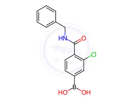 Chemical structure of (4-(Benzylcarbamoyl)-3-chlorophenyl)boronic acid
