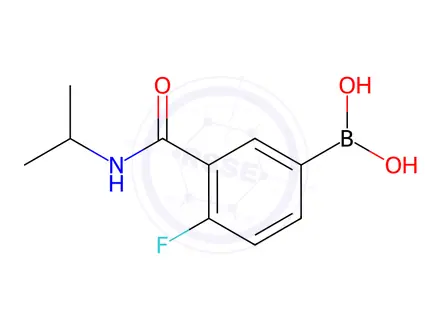 Chemical structure of (4-Fluoro-3-(isopropylcarbamoyl)phenyl)boronic acid