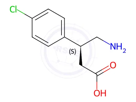 Chemical structure of S-Baclofen Hydrochloride