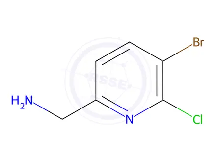 Chemical structure of (5-Bromo-6-chloropyridin-2-yl)methanamine