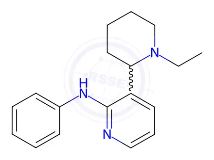 Chemical structure of 3-(1-Ethylpiperidin-2-yl)-N-phenylpyridin-2-amine