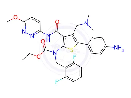 Chemical structure of Relugolix Impurity 46