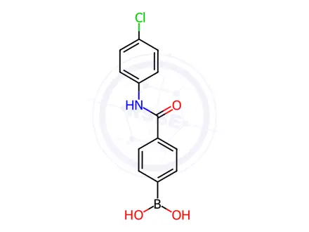 Chemical structure of (4-((4-Chlorophenyl)carbamoyl)phenyl)boronic acid