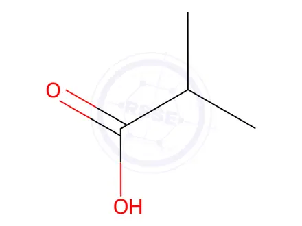 Chemical structure of Isobutyric acid