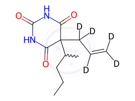 Chemical structure of Secobarbital-D5 solution
