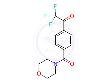 Chemical structure of 2,2,2-trifluoro-1-[4-(morpholinocarbonyl)phenyl]-1-ethanone
