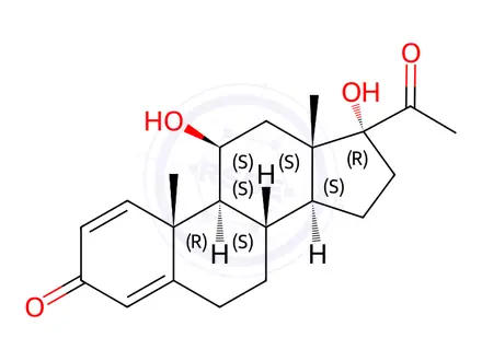 Chemical structure of Prednisolone Impurity 13