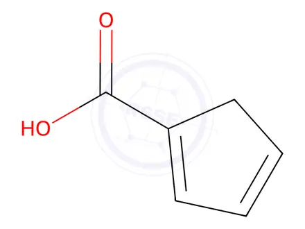 Chemical structure of cyclopenta-1,3-diene-1-carboxylic acid